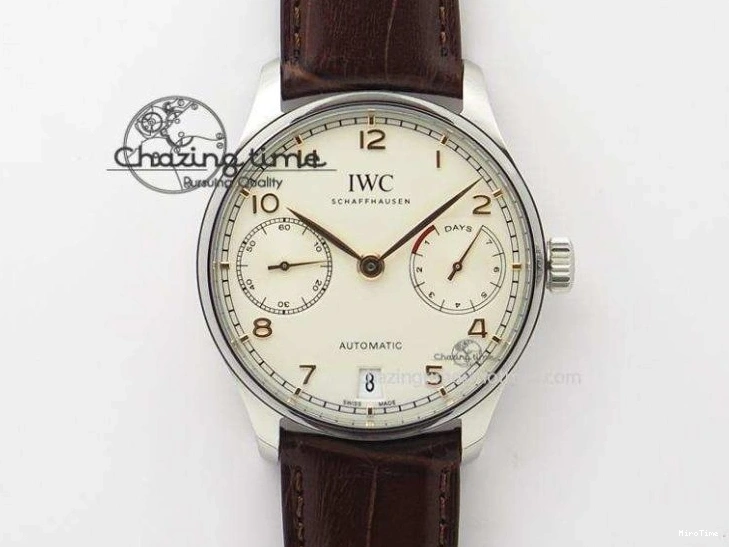 MIROTIME 0120 UrbanStyle Portuguese Tourbillon Power Reserve Moonphase SS White Dial On Black Leather Strap 7318